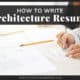 How To Write Architecture Resume