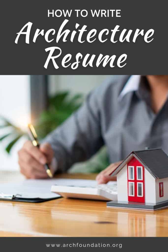 How to Write Architecture Resume