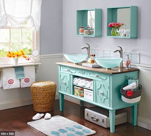 Repurposed Buffet Table