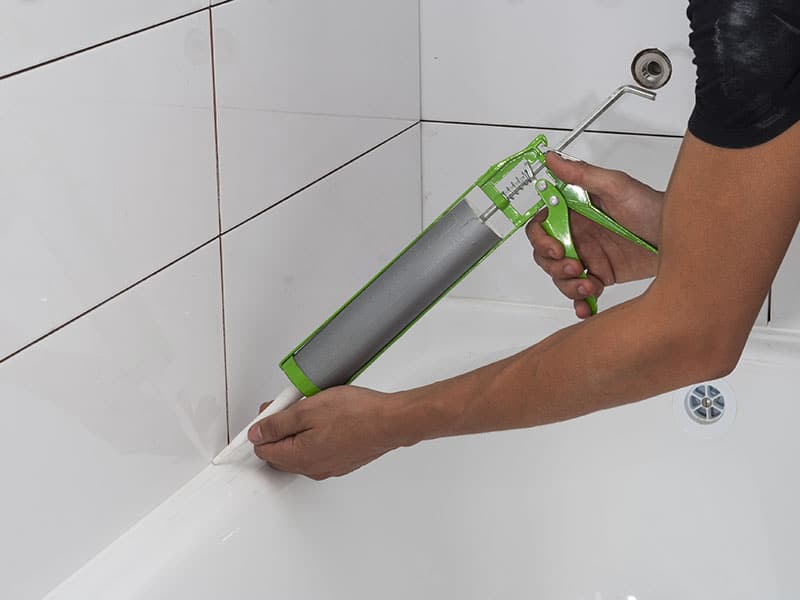 Silicone Sealant Joint Bathtubs