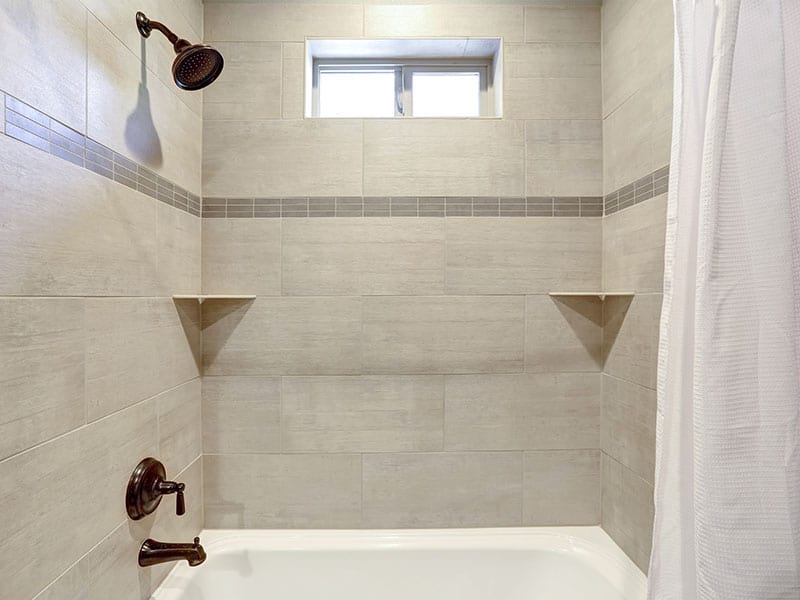 White Fresh Bathroom Interior