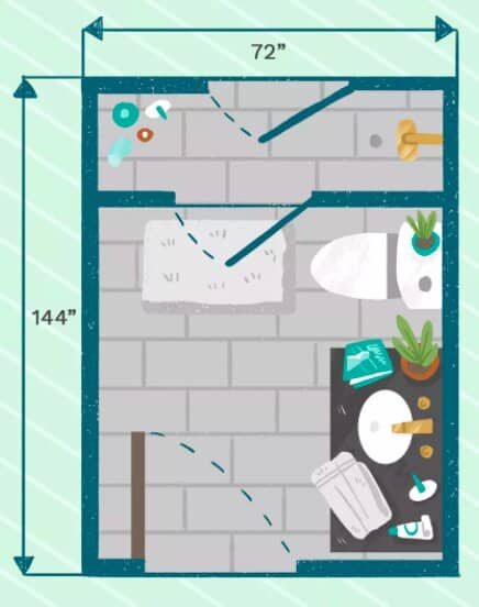 Double Exit Shower