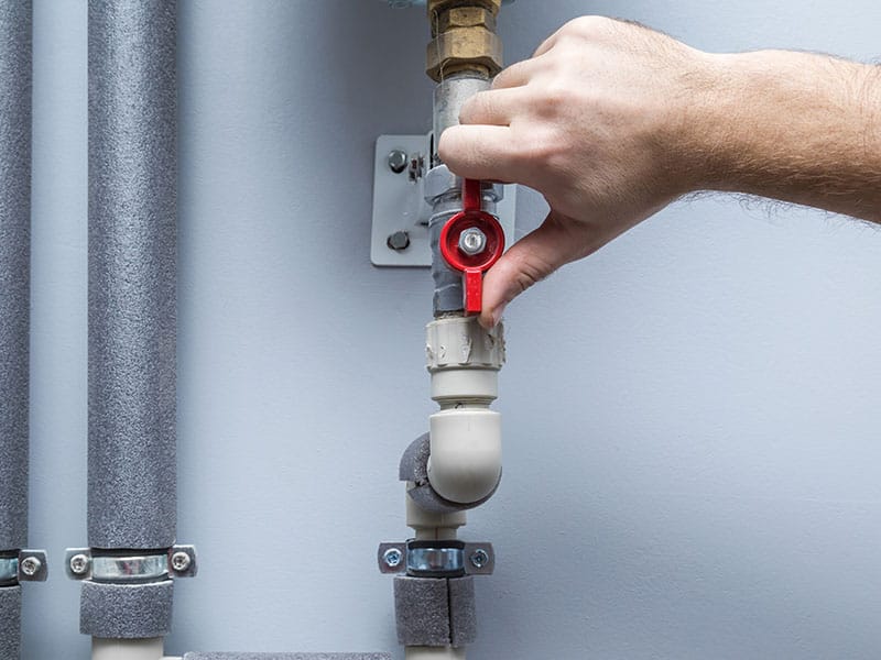 Open Shut Off Valve