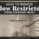 Remove Flow Restrictor From Shower Head