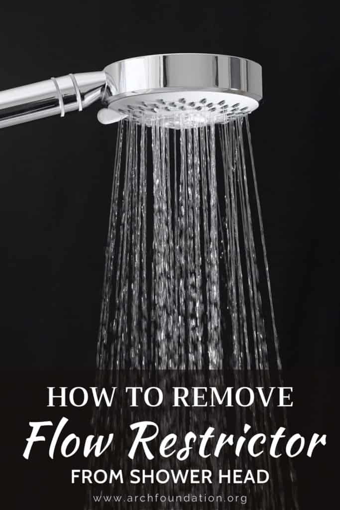 Remove Flow Restrictor From Shower Head