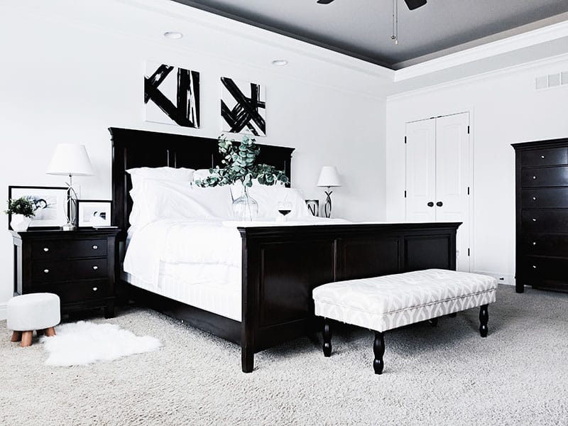 Black And White Master Bedroom