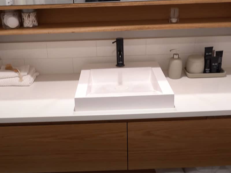 Modern White Oak Vanity