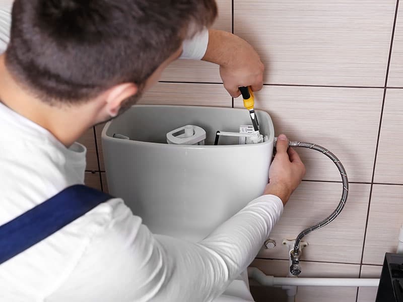 Repairing Toilet Cistern Water