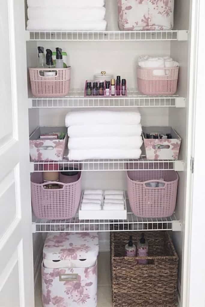 Wire Shelf Linen Closet
