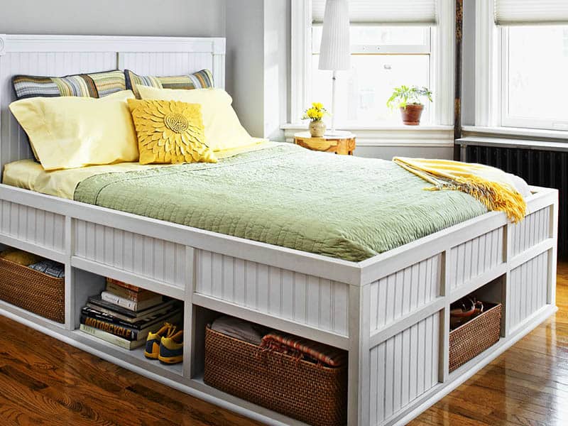 A Bed With Storage Drawers