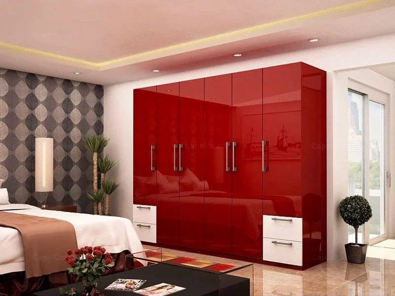 A Glossy Red Cabinet