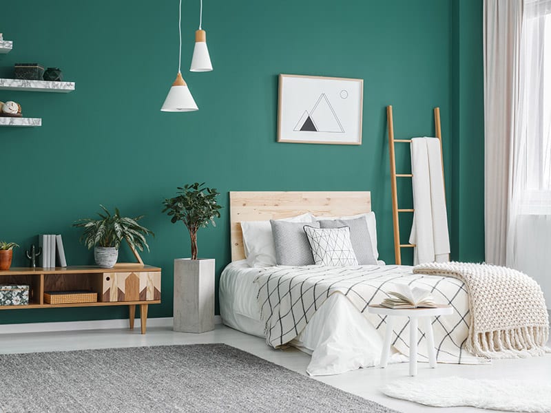 A Green Bedroom 