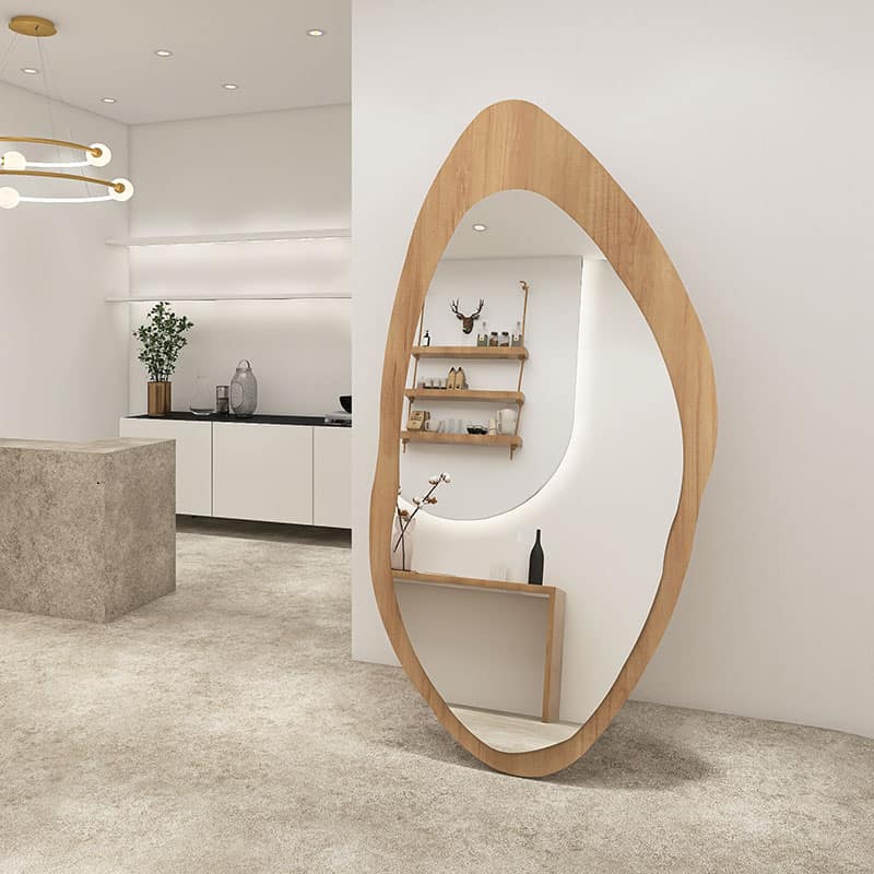 Abstract Floor Mirror