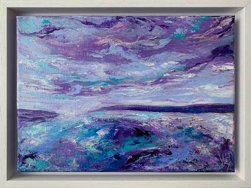Abstract Multicolored Seascape Art