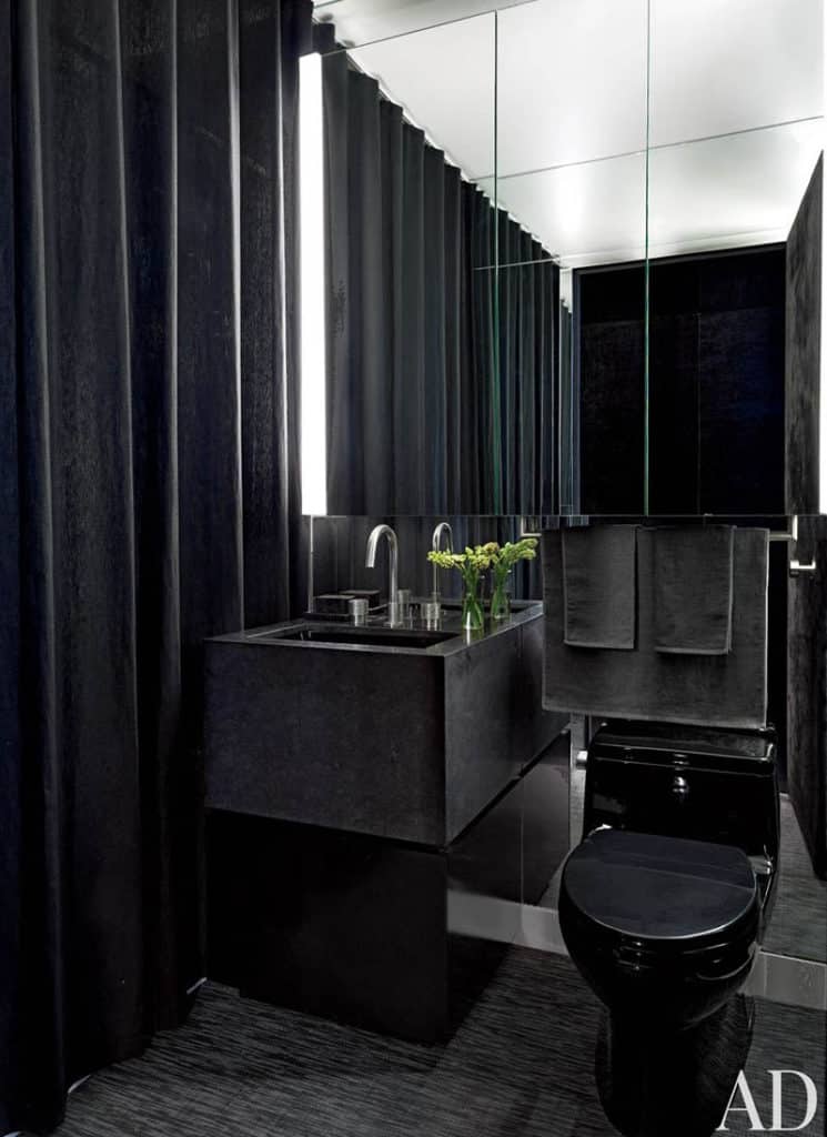 All Black With A Dark Grey Vanity