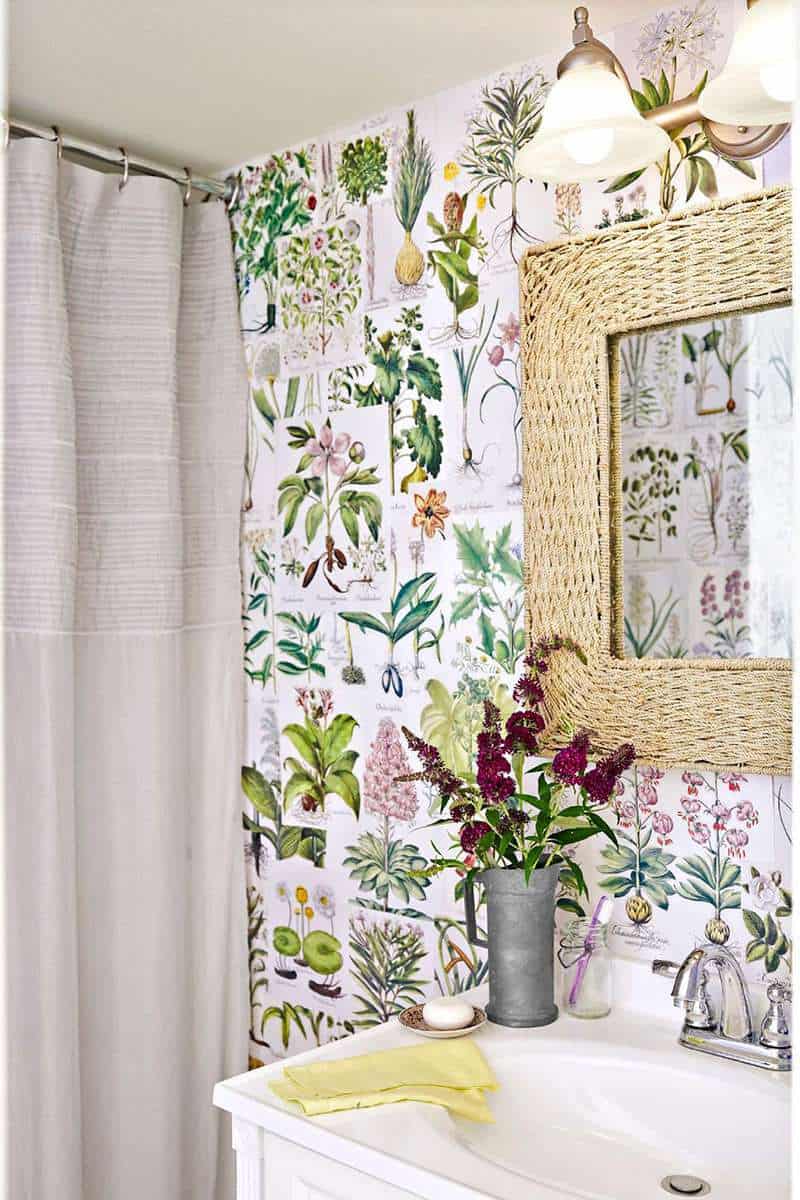 Bathroom Color Of Flowers