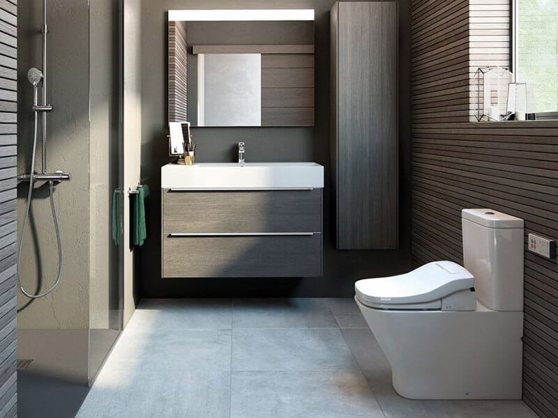 Bathroom With Wood