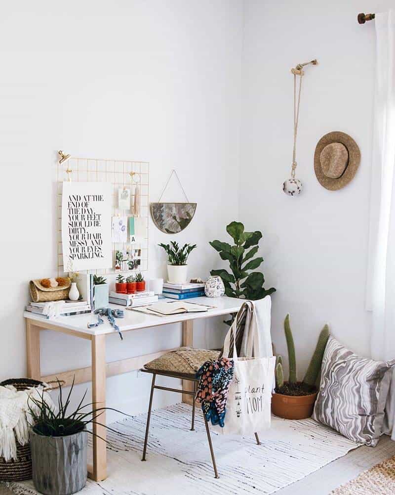 Bedroom Office Boho Style