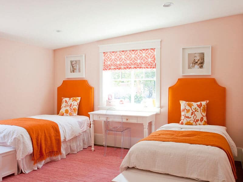 Bedroom Orange Pink