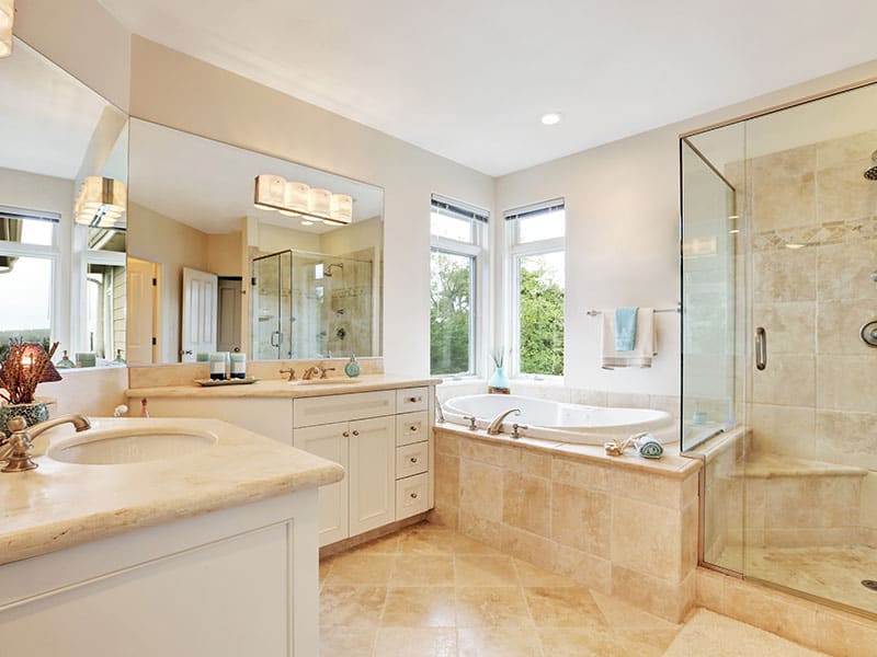 Beige Master Bathroom