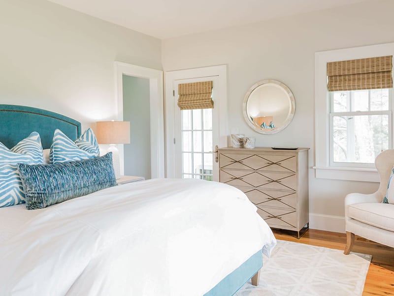 Beige Small Round Mirror