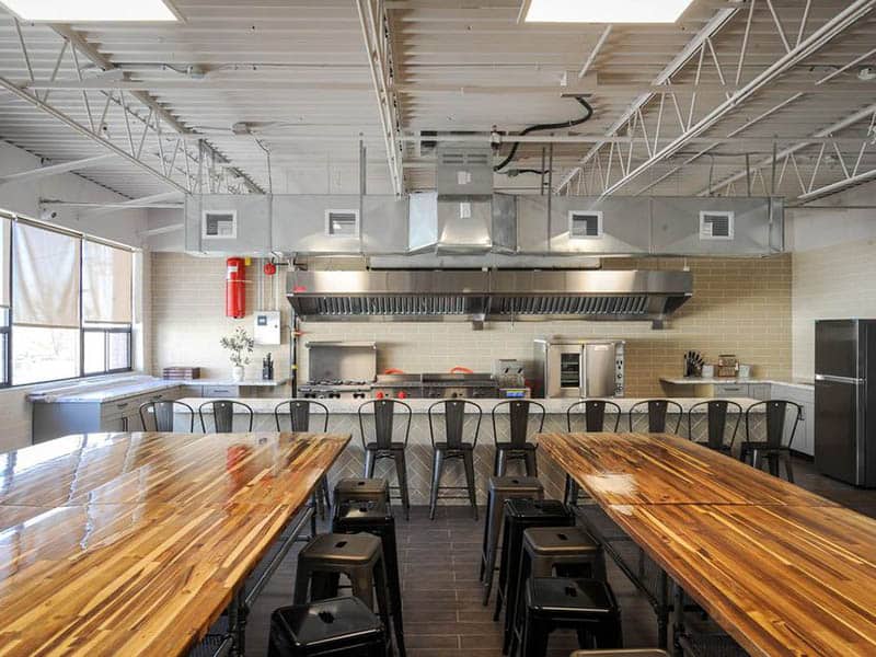 Big Industrial Office Kitchen Layout