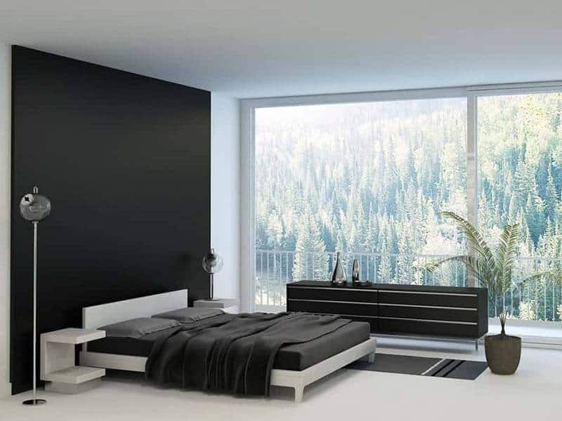 Black Master Bedroom