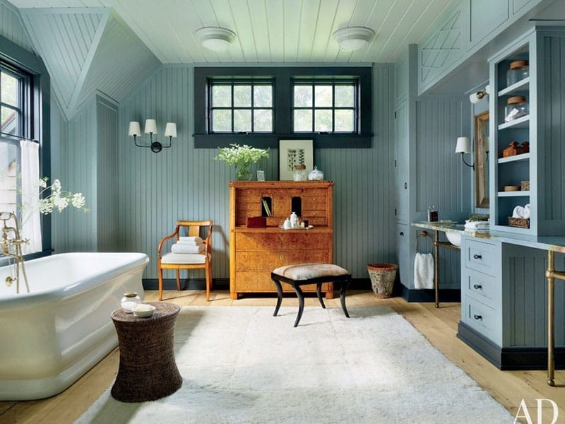 Blue And Gray Interior
