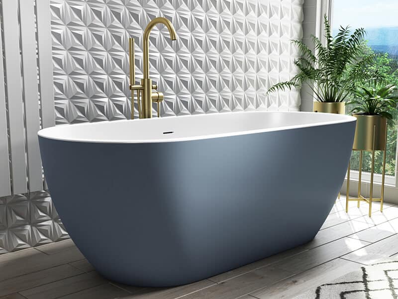 Blue Gray Bathtub