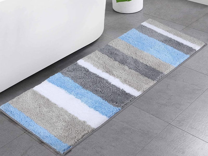 Blue Gray White Bathroom