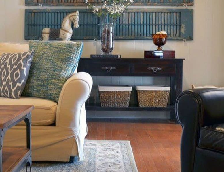 Blue Reclaimed Wood Shutters 