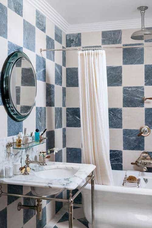 Blue Tiles Shower