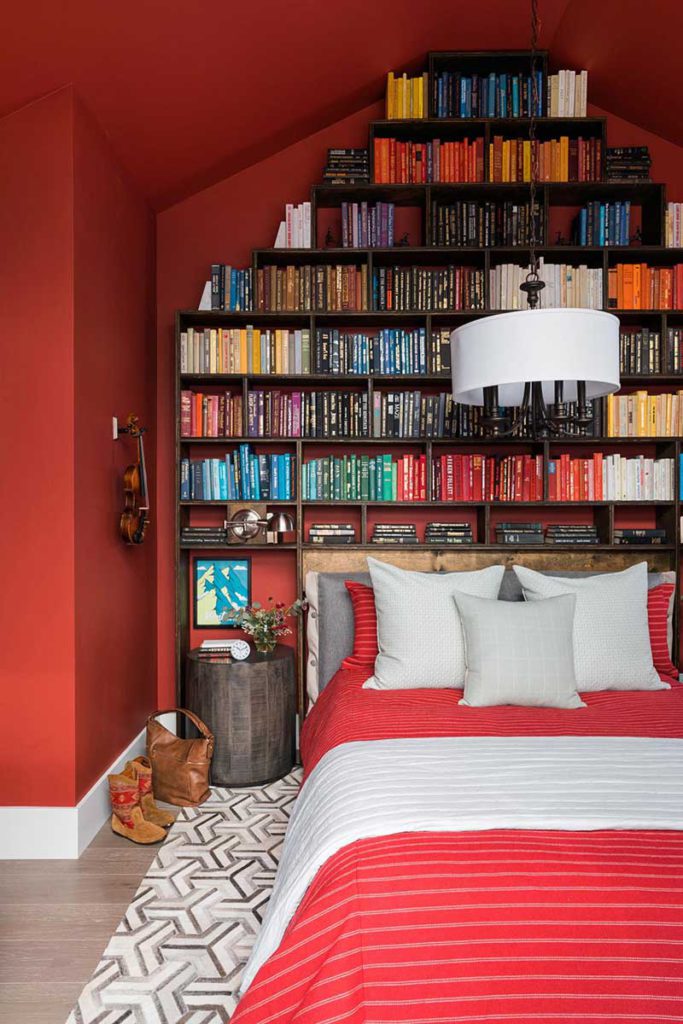 Bring Bookshelf To The Red Bedroom