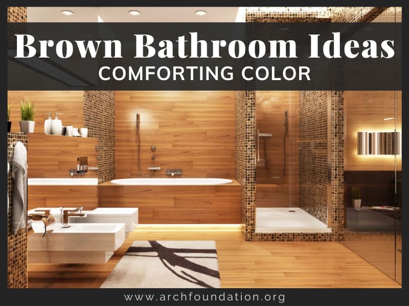 What Color Goes With Brown In A Bathroom