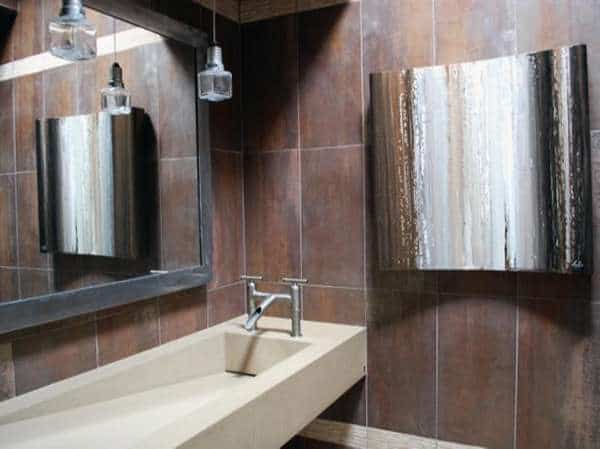 Contemporary Stone Guest Bathroom