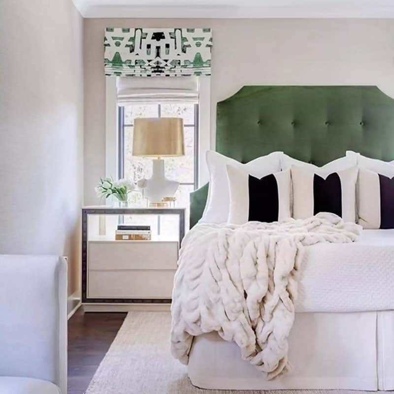Cream White And Dark Green