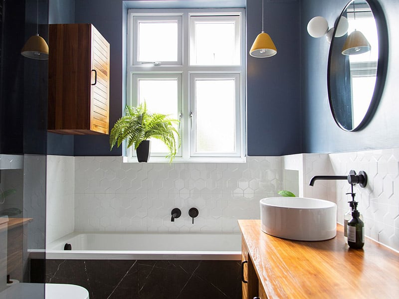 Dark Blue And White