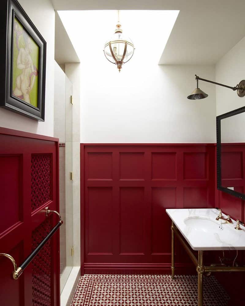 Dark Burgundy Board And Battens
