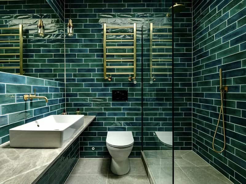 Dark Green Ceramic Tiles