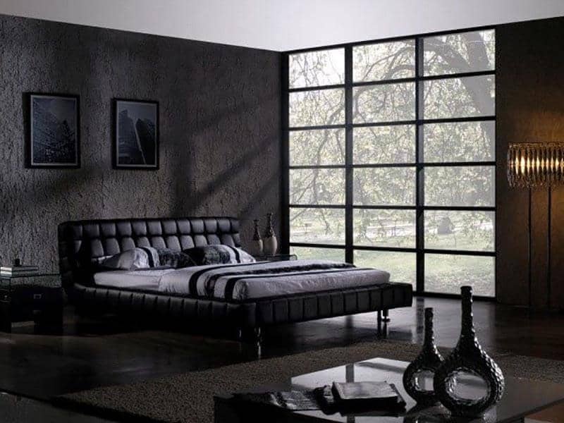 Dramatic Black Bedroom