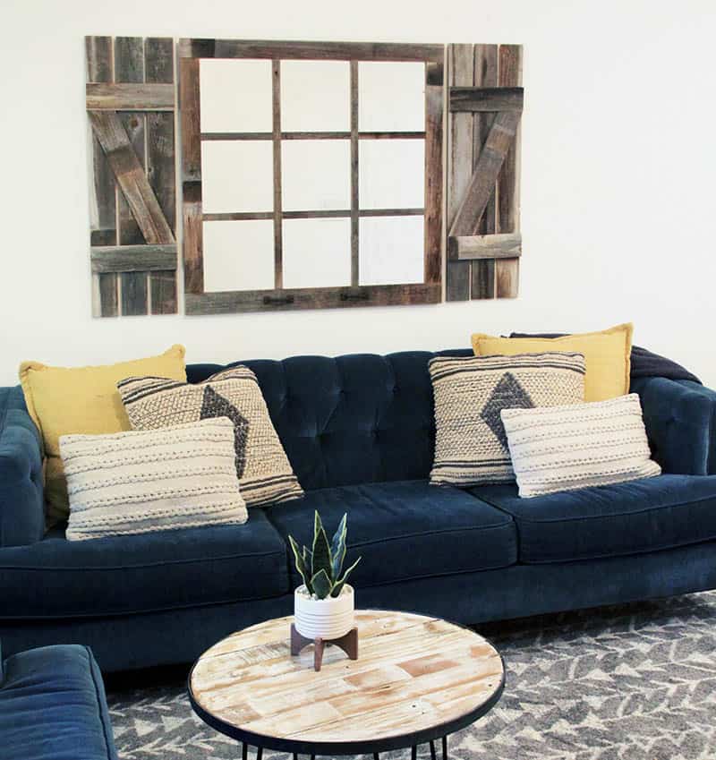 Farmhouse Windowpane Mirror