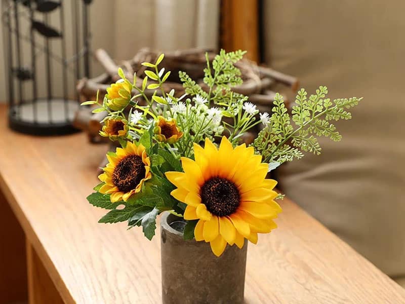 Faux Sunflowers