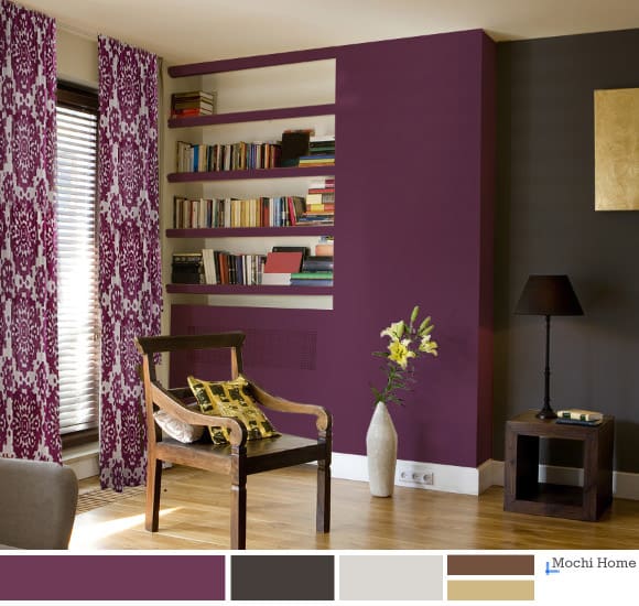 Grape Juice Purple Accent Wall