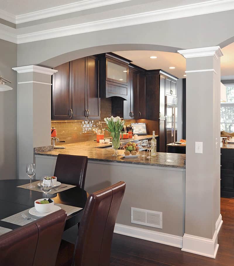 Half Wall Kitchen