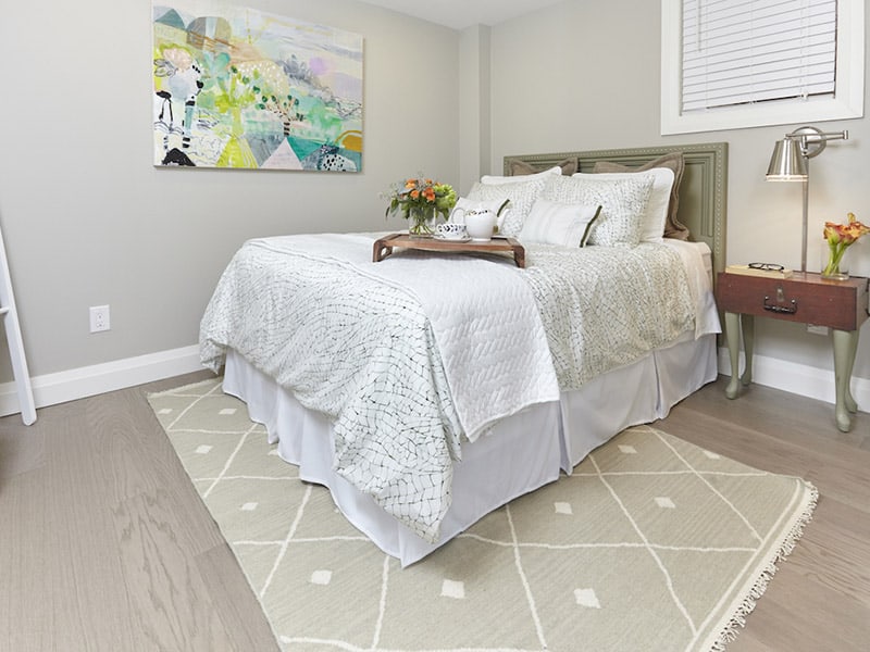 Integrate Warmer Flooring And A Rug