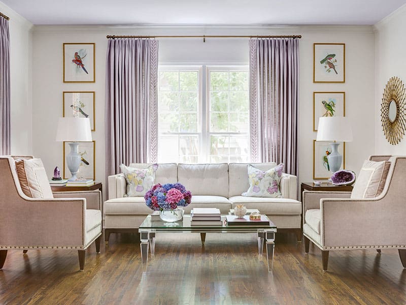 Lavender Gray And White