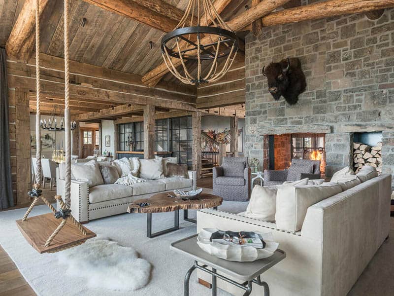 Make It Rustic With A Leather Couch