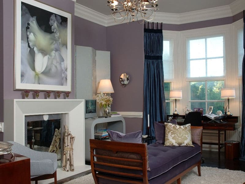 Mauve And Blue