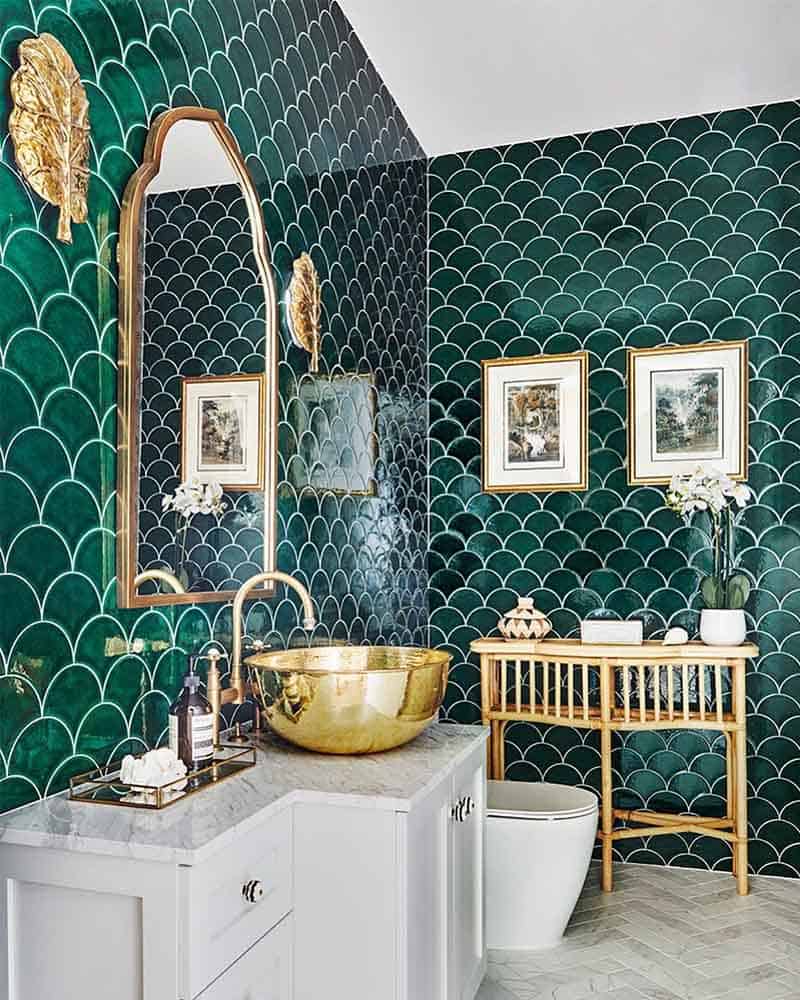 40+ Green Bathroom Ideas - The Call Of Nature 2022