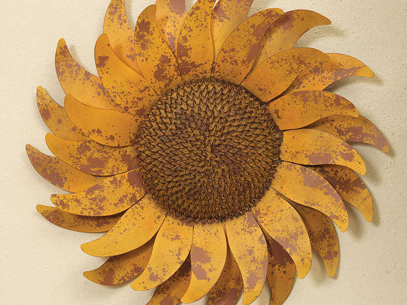 Metal Sunflower Wall Decor